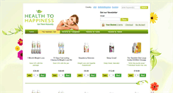 Desktop Screenshot of healthtohappiness.co.uk
